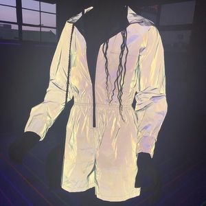 SOLD ✅ REFLECTIVE HOLOGRAPHIC ROMPER